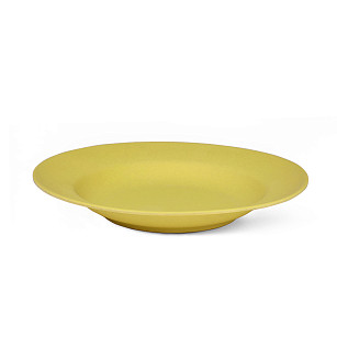 Глубокая тарелка желтая 23см
