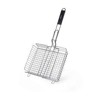 Решетка для барбекю из хромированной стали 32 x 25,5 x 7 см