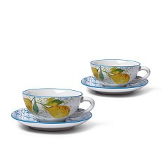Чашки с блюдцами фарфоровые Capri 200мл / 4пр.