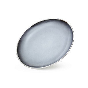 Тарелка фарфоровая 23 см Elegante gray арт. 13713