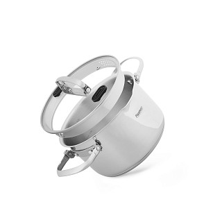Кастрюля со складными ручками 2,5 л / 18 см Avelin (нержавеющая сталь)