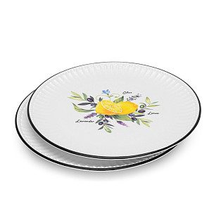 Закусочные тарелки фарфор 21 см / 2 шт Provence