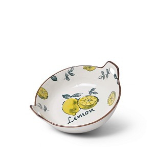 Блюдо с ручками фарфоровое 19,3 см Limoncello