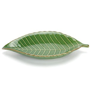 Сервировочное блюдо из керамики 31 х 16 х 4,2 см Green