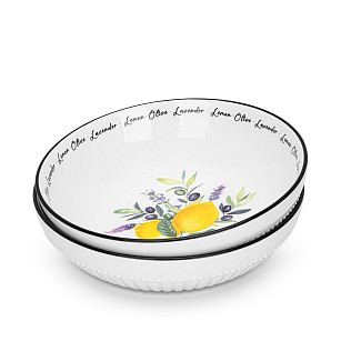 Суповые тарелки глубокие фарфоровые 18 см / 2 шт Provence