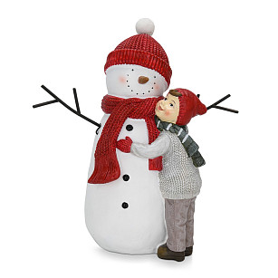 Статуэтка «Мальчик со снеговиком»