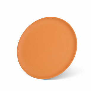 Плоская тарелка оранжевая 28см