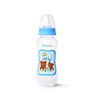 Детская бутылочка для кормления пластиковая Голубая 240мл