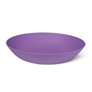 Тарелка 22x4,4см Глубокая, цвет Фиолетовый (бамбуковое волокно)