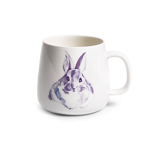 Кружка фарфоровая 400 мл Provence rabbit арт. 13956