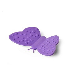Прихватка силиконовая с магнитом в форме бабочки Фиолетовый